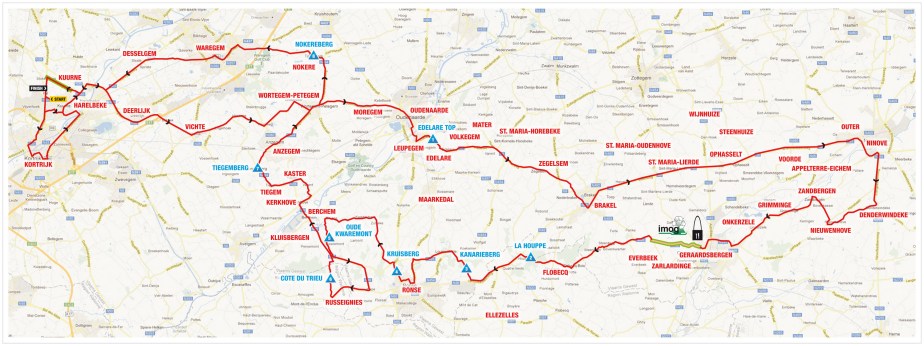 Kuurne-Brussels-Kuurne 2012 Map