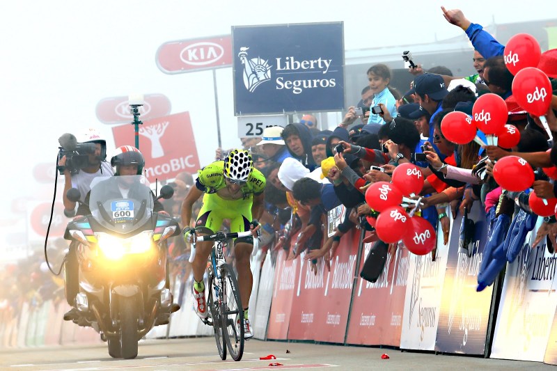 Blanco climbing to victory on Torre in 2012