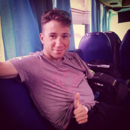 Recovering from his Giro crash (Cannondale Instagram)