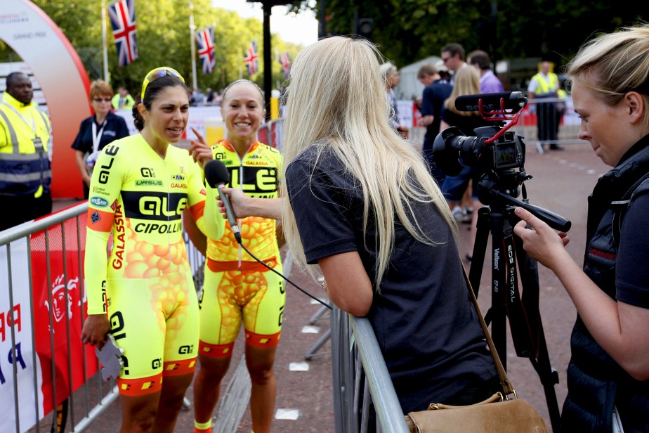 Annalisa Cucinotta & Shelley Olds (Alé-Cipollini) filled out the podium