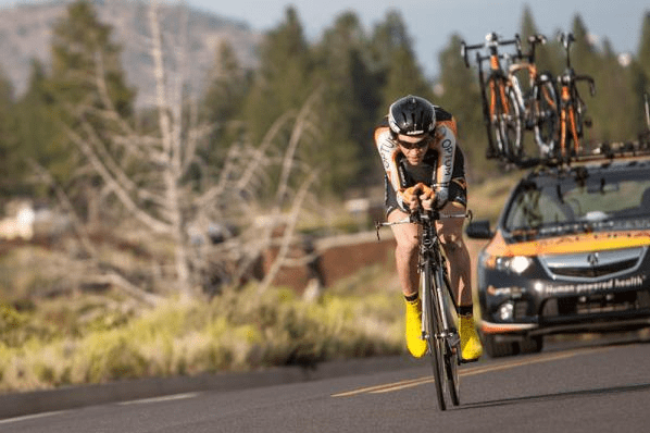 Chad on the way to winning the 2012 Cascade Classic prologue (J.Devich)