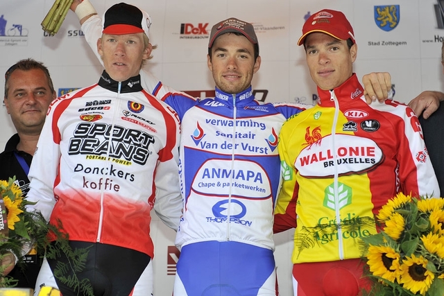 Omloop Het Nieuwsblad Beloften 2011 podium